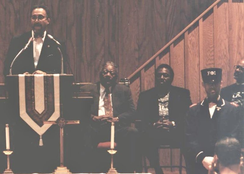 On security detail for Reverend Benjamin Chavis, 1995