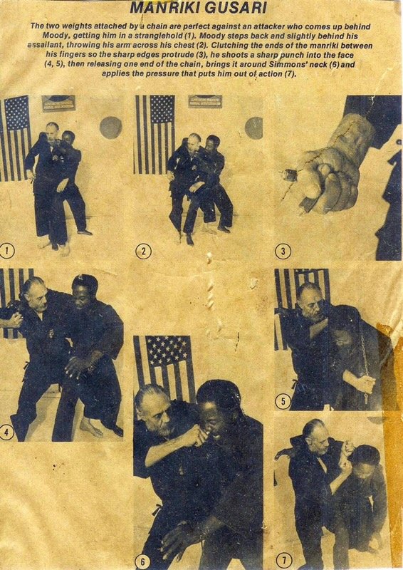 Sensei Moody demonstrating Manriki Gusari